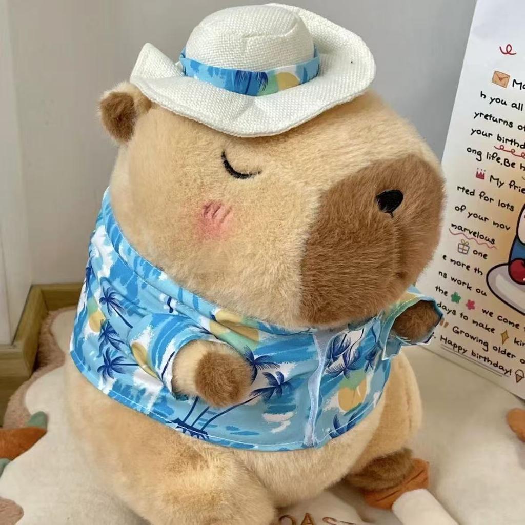 Colac de înot Rață Galbenă Jucărie de Pluș Capibara Simulare Drăguță Articole de Plajă Capibara Kawaii Animal de Pluș kapibala Cadouri de Ziua de Naștere Călătorie