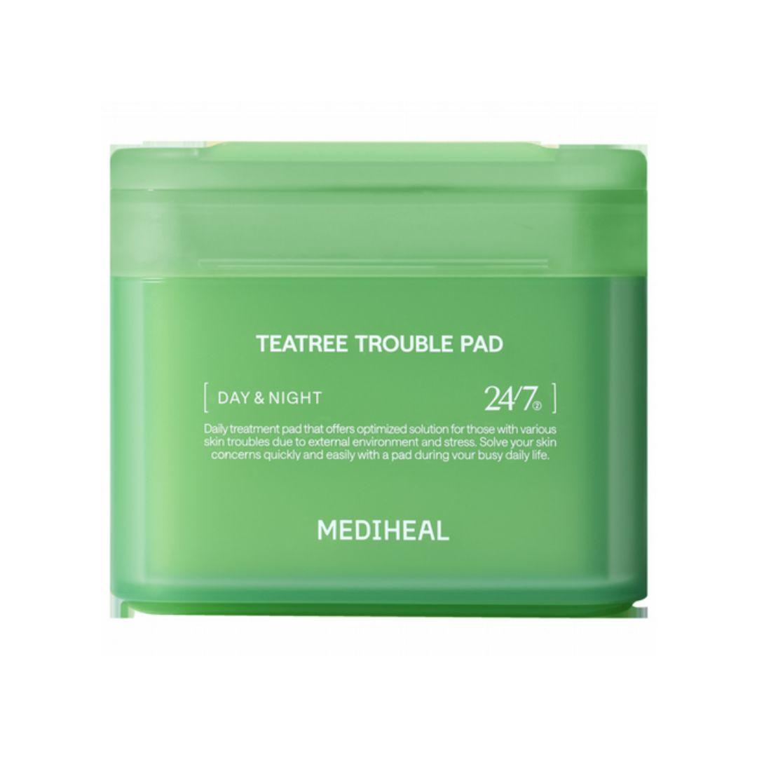 MEDIHEAL Tea Tree Trouble Soothing Toner Pad Calming Facial Pads 100 Pads