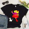 Anime Candy Candy T-shirt Clothes for Women Japanese Manga Short Sleeve Graphic Tee Y2k Kawaii Casual Tops Women's Sumer Clothes