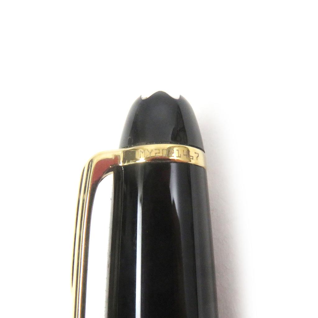 Excellent MONTBLANC Ballpoint pen Meisterstck Classic Twist type Black gold mens Used