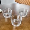 Nordic Clear Glass Dessert Bowl Hammer Pattern Bird's Nest Design Yogurt Pudding Cup Ice Cream Breakfast Bowl For Home