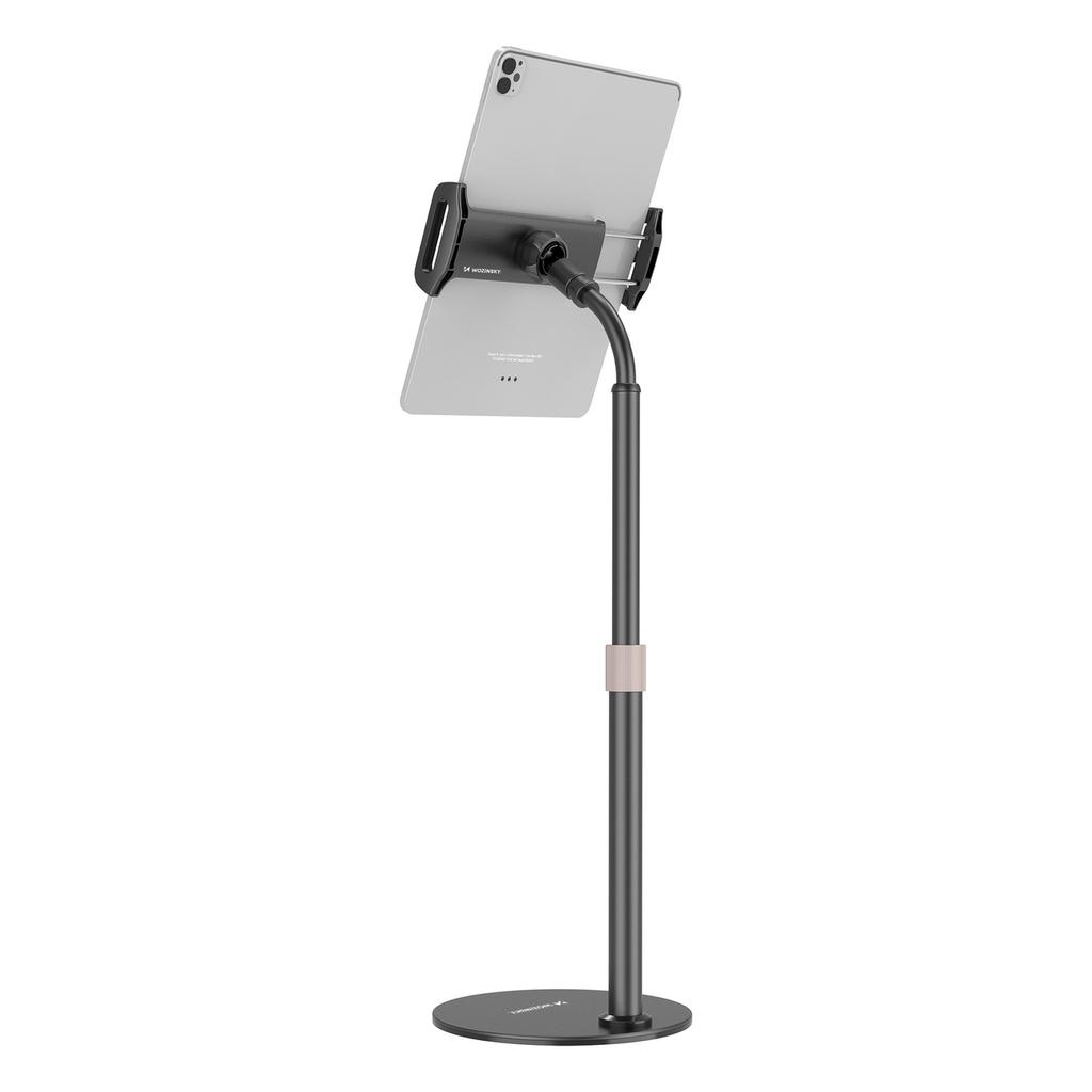 Universal Foldable Desk Stand for Tablets and Phones, Black