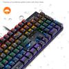 T-WOLF T17 USB Wired Keyboard 104-Key Color Backlit Computer Gaming Mechanical Keyboard