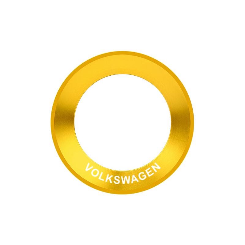 2026 Hot For VW VOLKSWAGEN Car Aluminium Alloy Steering Wheel Logo Circle Trim Sticker For Volkswagen VW Golf Polo Jetta CADDY T