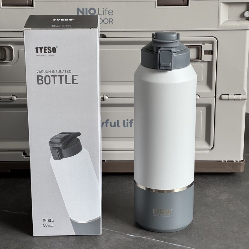 Tyeso304 Stainless Steel Portable Sports Bottle 2000ml Ultra-Large Capacity Thermos Cup Outdoor Portable Direct Drinking Cup