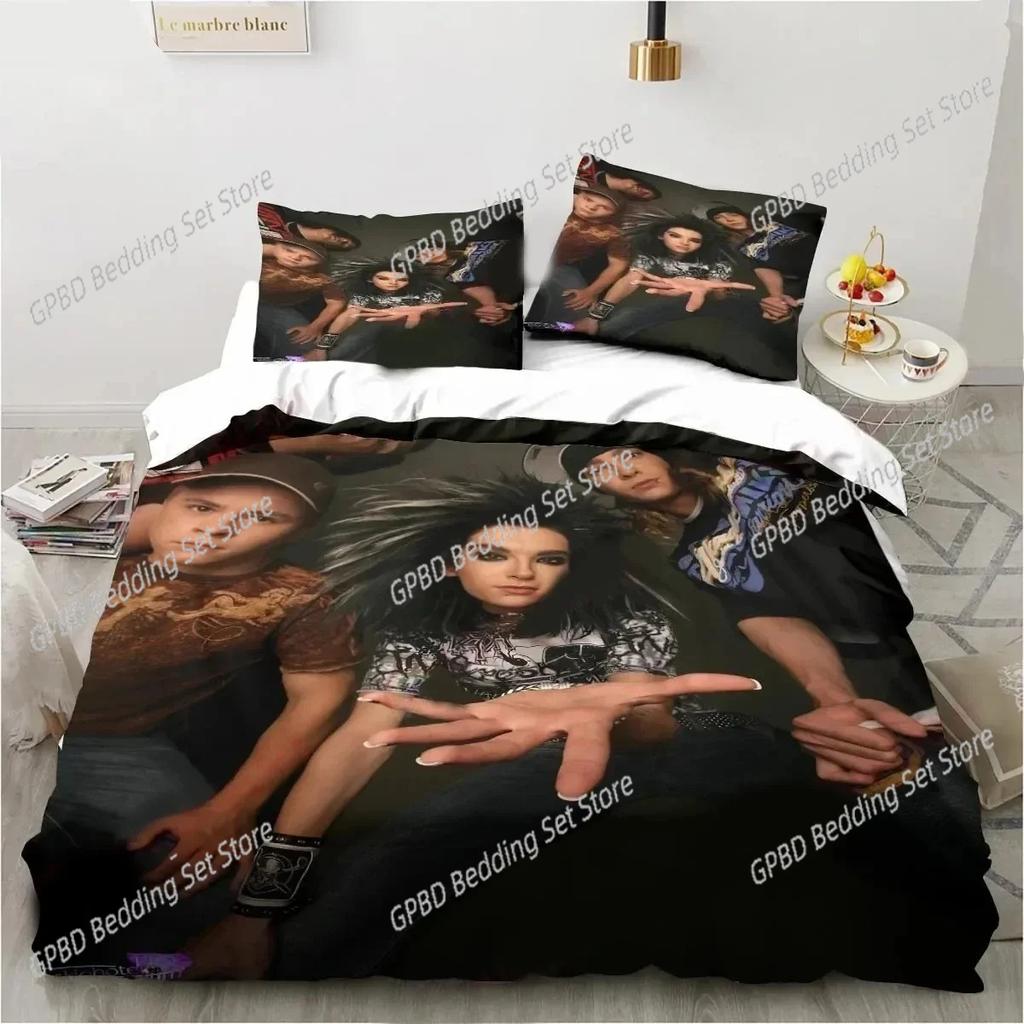 3D Print Tokio Hotel Band Bedding Set Bedroom Soft Modern Bedspreads Comefortable Kids Duvet Cover Quilt Cover And Pillowcase