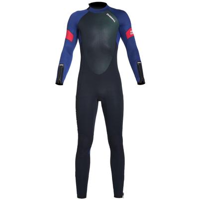 Herre 5mm Fuld Våddragt med Lynlås, Fleecefor, til Dykning, Scuba Dykning, Snorkling og Havsport, Størrelser M-XL, D530186