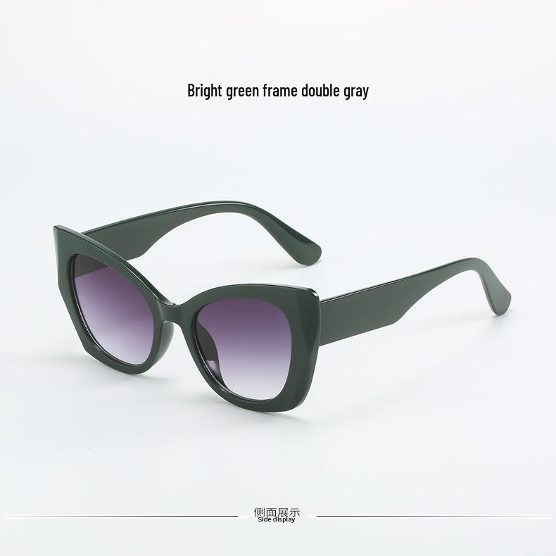 2023 Trendy European & American Women's Large Frame Street Style Sunglasses - Sun Protection & Bare Face Design
