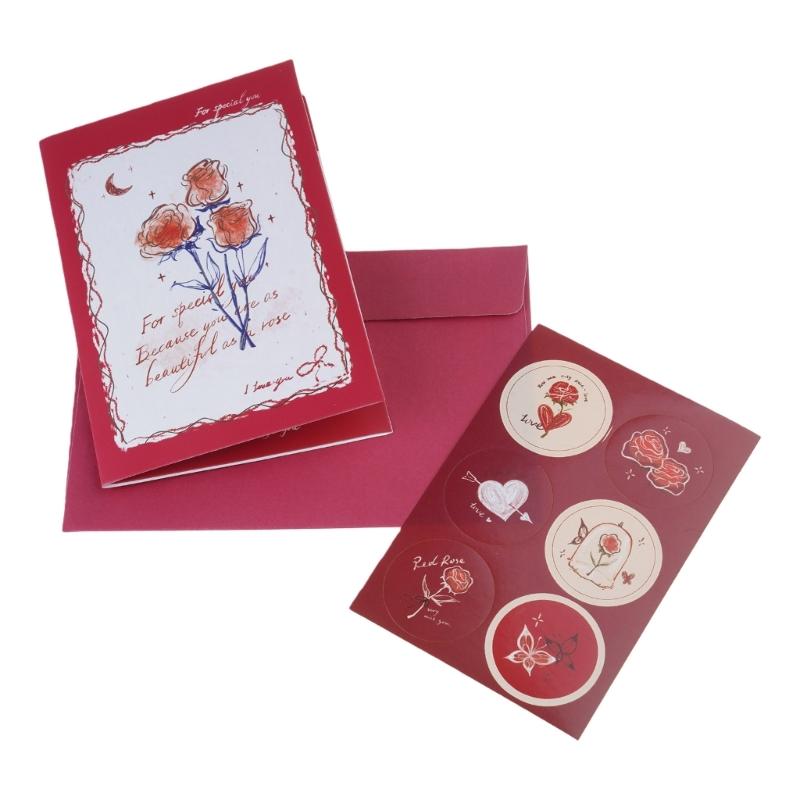 Flower Popup Card 3D Popup Greetings Cards with Blank Note Cards and Envelope for Mother Day Valentines Day Birthday Gift