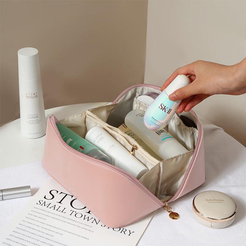 MDNGMDNG Large Capacity PU Waterproof Cosmetic Bag