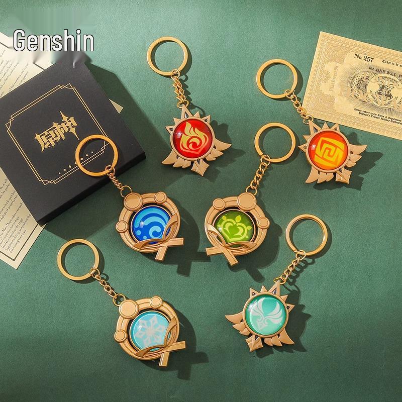 Luminous Genshin Impact Anime Keychain & Backpack Accessories - Creative Gifts for Girls & Best Friends
