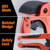 Professional PVC Pipe Cutter Lightweight Easy To Use Quick Cut Tool for Plumbing and Electrical Work