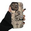 Snake Flower Cross iPhone Case - Compatible with Apple iPhone 13, 14, 15, 16, 17 Promax Advanced Models.