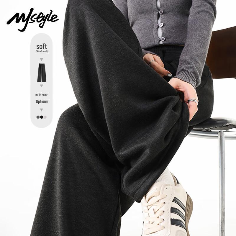 

MJ STYLE Women s Fleece-Lined Straight-Leg Winter Pants L