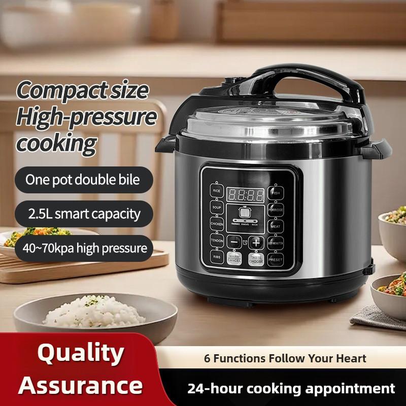 Panela de Pressão Elétrica de Grande Capacidade 5L/6L Reserva Inteligente Panela de Cozimento de Alta Pressão Panela de Arroz Multifuncional