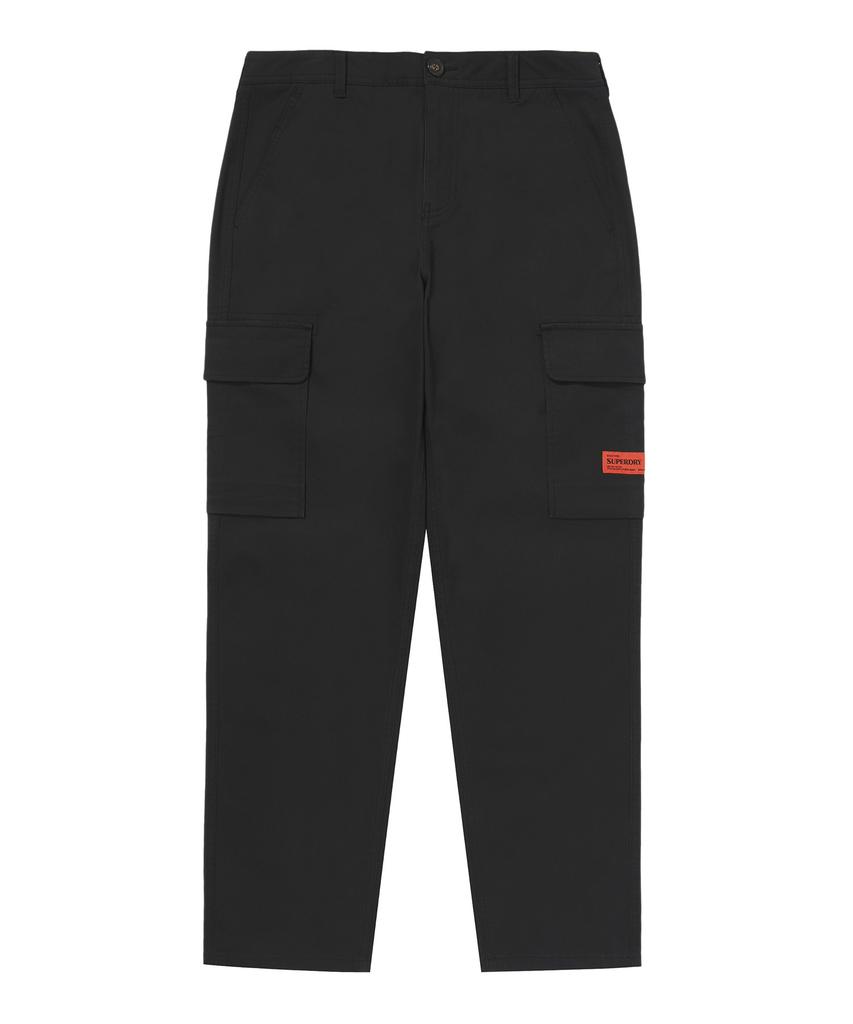Syupeodeulai Label Slim Cargo Pants Black Sdmlwap60Blk