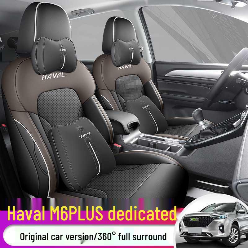 Perforated Leather Seat Covers for Haval M6 Plus 21/25 Models - Full Surround Cushion