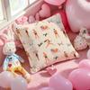 Summer vacation beach cartoon illustration Cushion Pattern Printed Pillowcase for Living Room Sofa Cushion Cover & Bedroom Decor