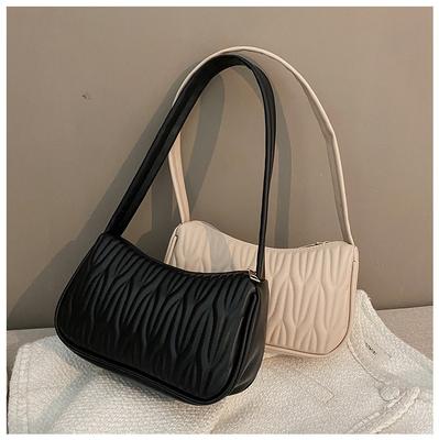 Fashion Exquisite Shopping Bag Retro Casual Women Totes Shoulder Bags Female PU Leather Solid Color Chain Handbag for Women