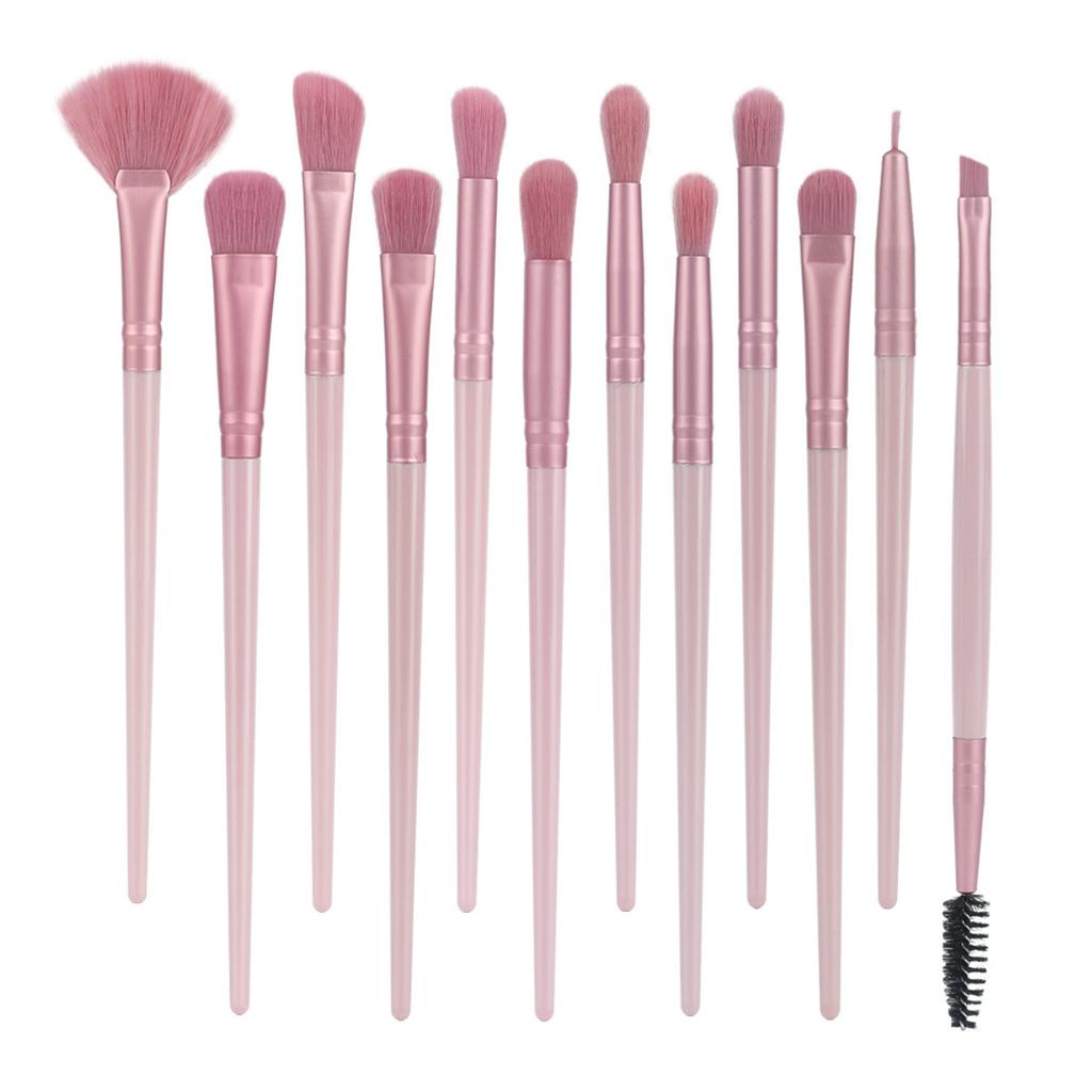 12 Makeup Brushes Eye Set, Eyeshadow Brush, Eyeliner Brush, Eyebrow Brush, Smudge Brush, Fan Brush, Makeup Tool.