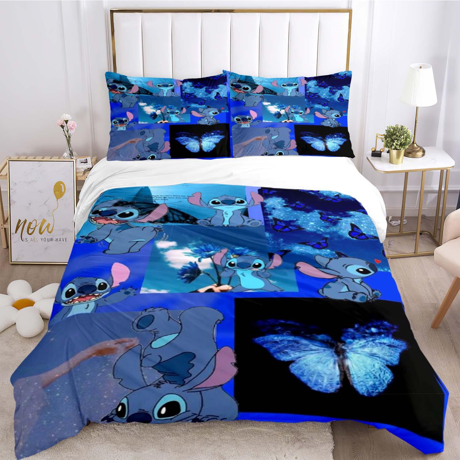 

Постельное белье двух- или трехпредметное мультяшное детское 3D цифровая печать полиэстер 70 * 133