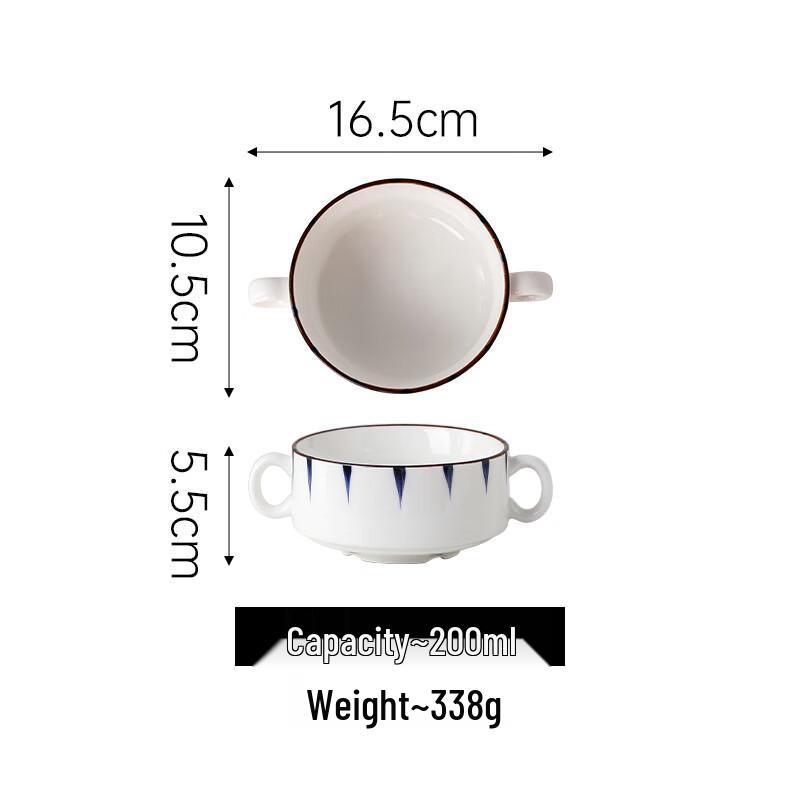 

ZISIZ Three-Compartment Ceramic Divided Plates