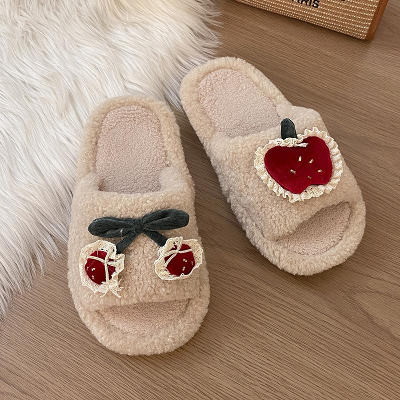 

Модные универсальные милые мультяшные тапочки-шлепанцы для девочек женские 2025 осень-зима новые домашние теплые хлопковые тапочки 41 хаки