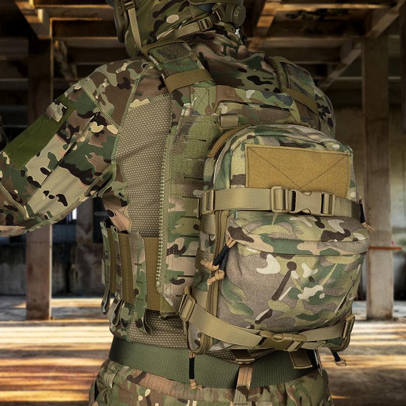 Borsa idrica tattica militare da esterno, zaino leggero da appendere al petto, borsa attaccabile molle, zaino posteriore per giubbotto