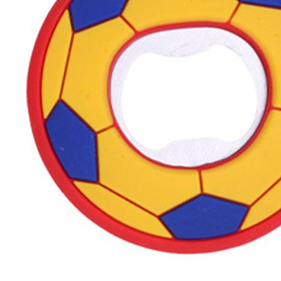 Yousheng Football Theme Magnetic Bottle Opener Stainless Steel Beer Bottle Opener for Fridge Novelty Gift for Men Coaches Sports Game Party Favors