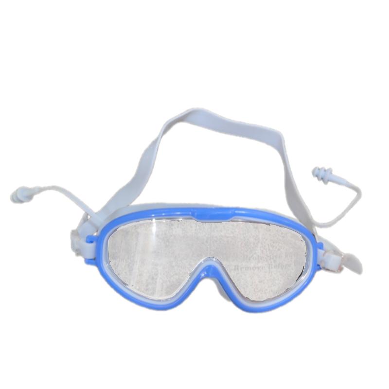Swimming Goggles Large Frame Swimming Goggles Large Frame Hd Wide-Angle Anti-Fog Uv Protection Child Swimming Goggles No Leakage