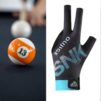 3 Finger Billiard Glove Pool Cue for Women Men Non Slip Left Hand Lightweight Snooker