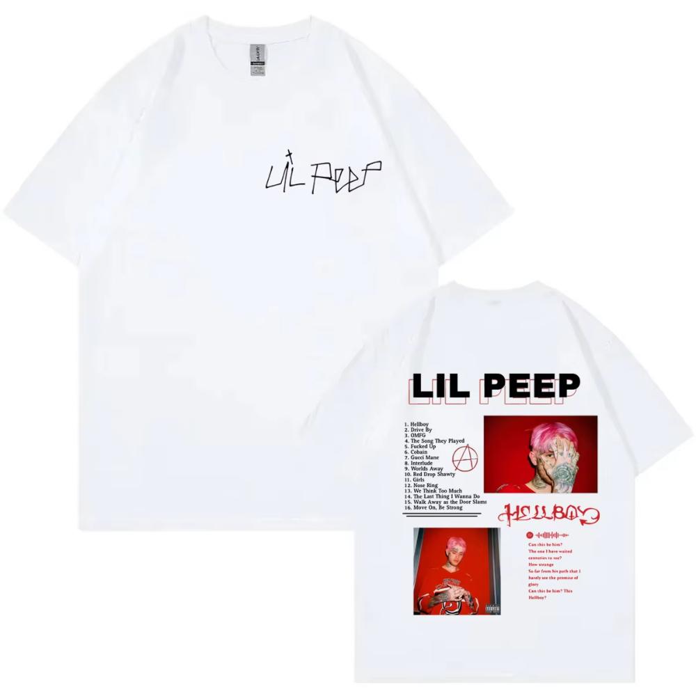 Rapper Lil Peep Album Merch Tshirts Men Women Clothing Harajuku Hip Hop Short Sleeve Tshirts Fashion Casual Oversized T Shirts