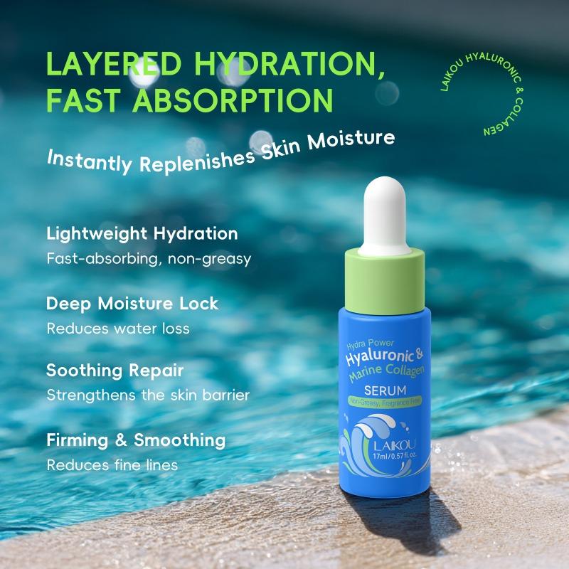 LAIKOU Hyaluronic Acid Collagen Serum 17ml Hydrating Moisturizing