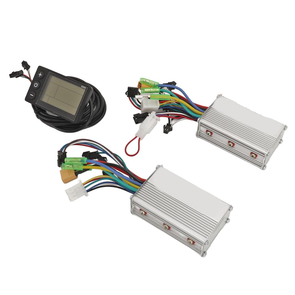 24V 36V 48V 500W 25A Electric Bicycle Controller Kit Dual Drive Speed Control with Clear LCD Screen
