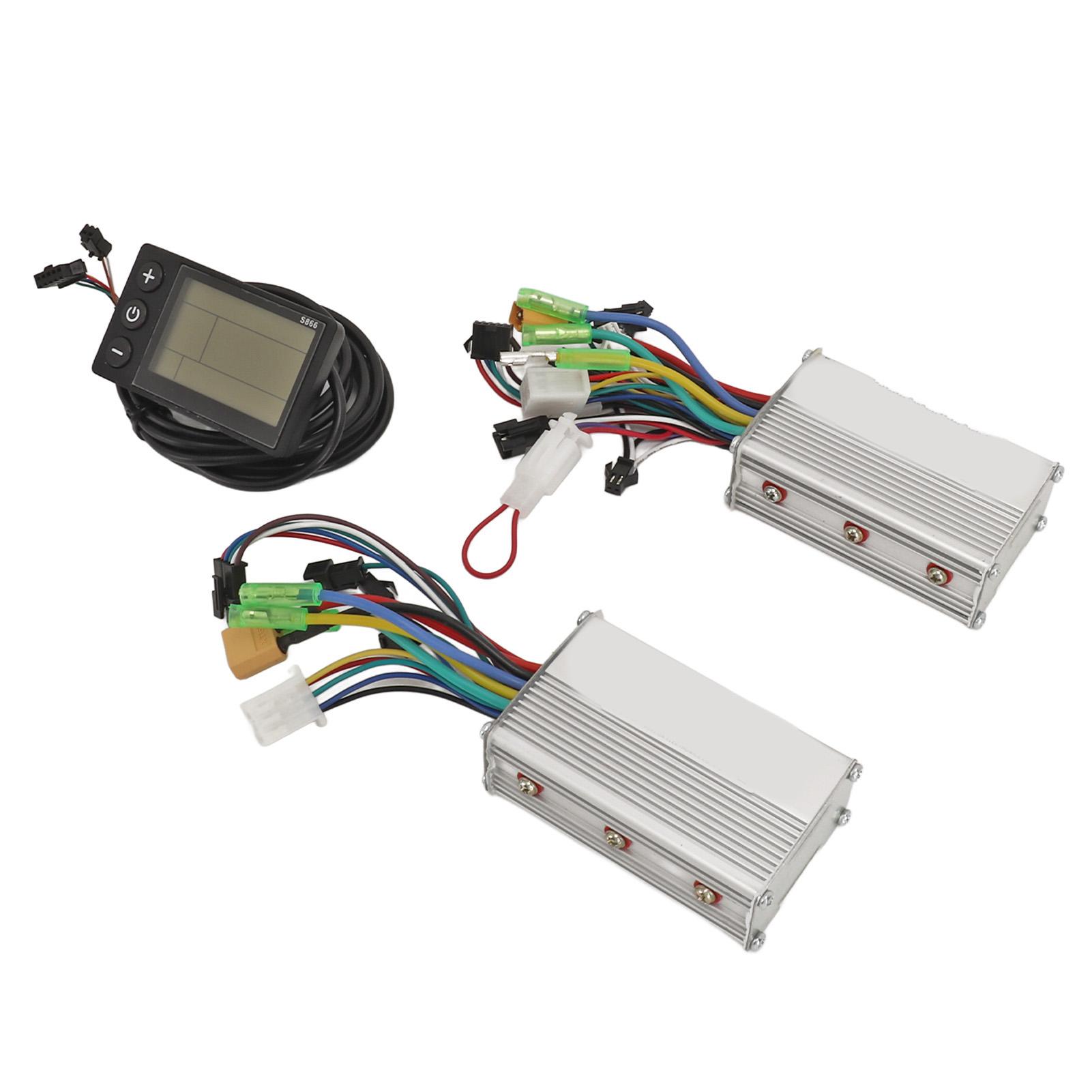 

24V 36V 48V 500W 25A Electric Bicycle Controller Kit Dual Drive Speed Control with Clear LCD Screen