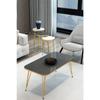 3-piece Nesting Coffee Table And Coffee Table Set Gold Octagonal Coffee Table Set Wire Leg Coffee Table Set