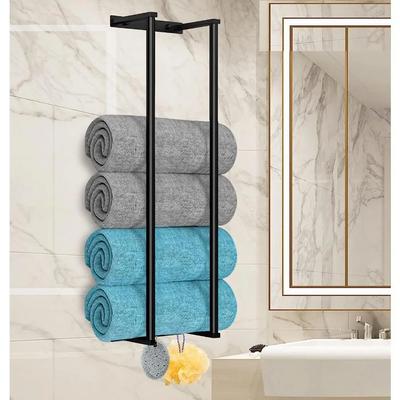 Bathroom Towel Cfor cTowels Wall Mounted Towel Storage Rack for Bathroom Organization Stainless Steel Towel Storage
