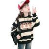 Girls Fleece Lined Sweatshirt Autumn Spring Long Sleeve Top For Big Kids Casual Warm Pullover