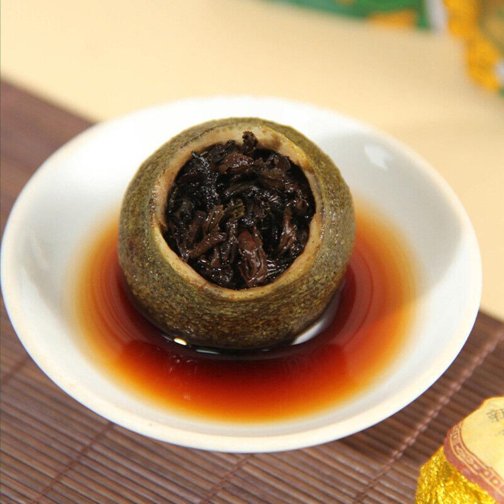 Authentic Mini Qinggan Pu'er - Aged Citrus Peel Tea, Boxed