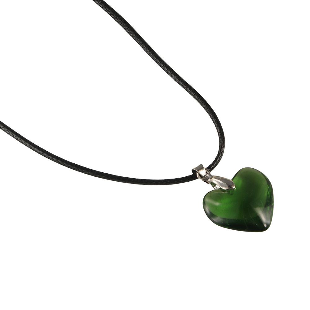 Small Heart Punk Heart Crystal Necklace Vintage Rope Chain Red Heart Pendant Gothic Y2K Jewelry Heart Necklaces Choker Women Men