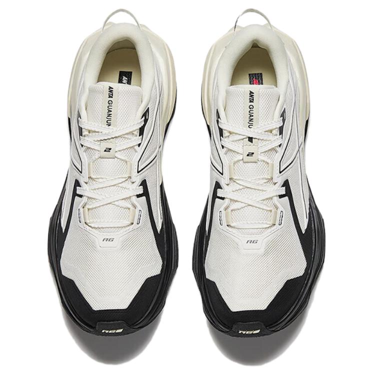 Anta Falcon 2 Wygodne Wszechstronne Antypoślizgowe Amortyzujące Trwałe Buty do Biegania Trailowego z Niskim Cholewkiem Męskie Sneakersy Białe Szare Czarne 112515502A-4