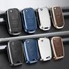 For VW Volkswagen Golf 7 MK7 Tiguan MK2 For SEAT Ateca Leon FR 2 Ibiza Golf 8 MK8 For Skoda Octavia Metal Leather Key Cover Case