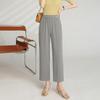 LangSha Women's High-Waist Straight Leg Capri Pants