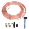 316in X25ft Brake Line Replacement Tubing Coil and Fitting Kit with Double Flaring Tool for