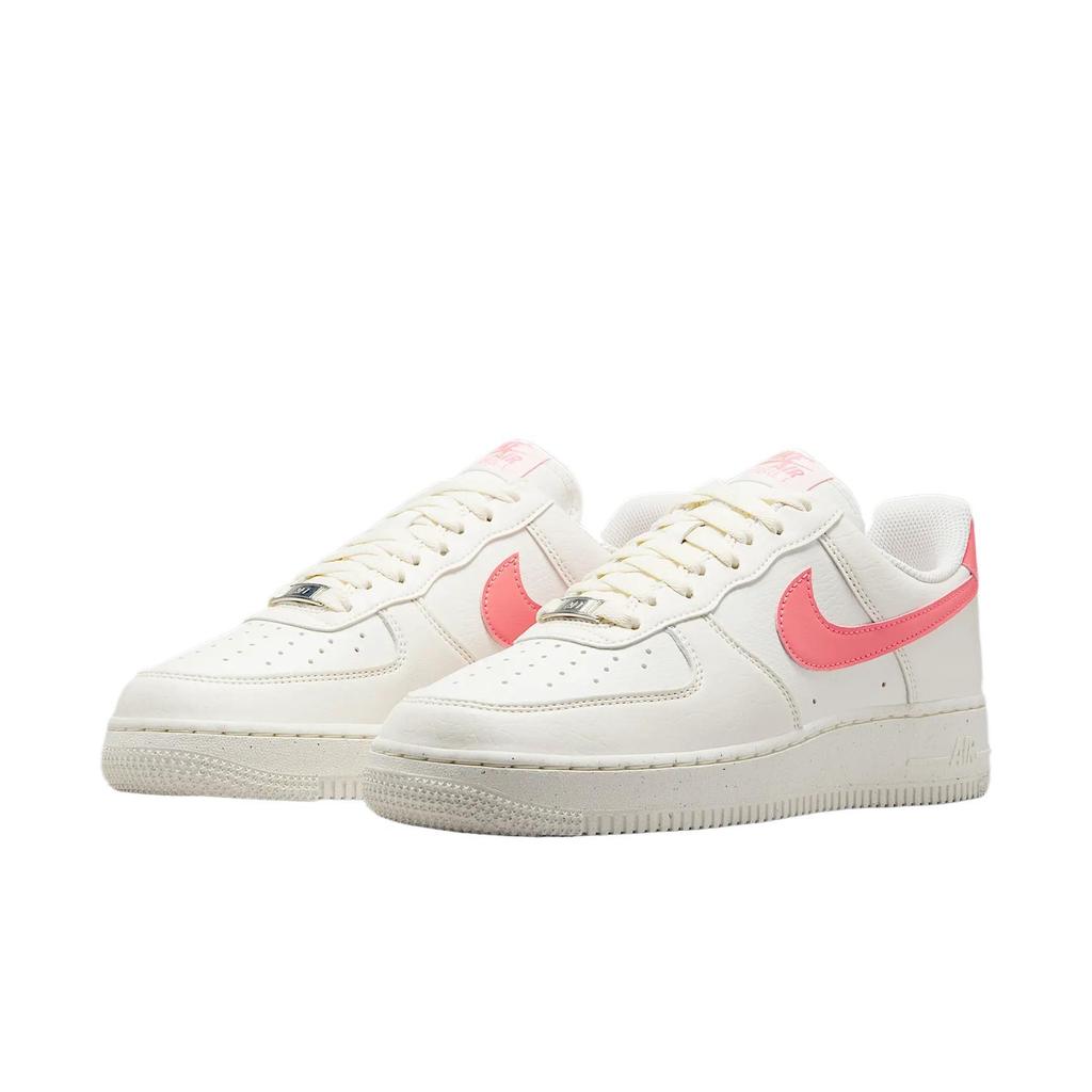 Nike Womens Air Force 1 '07 SE Next Nature 'Sail Hot Lava' (women's Sizes) Sail / Sail / Hot Lava / Metallic Silver Basketball Shoes DV3808 110