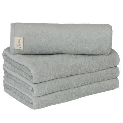 Towel Institute Trocken-Badehandtuch Rauchblau 4er-Set Toray Joint Project Wasserabsorbierend Schnelltrocknend Langlebig Waschbeständig Energiesparend Nachhaltig