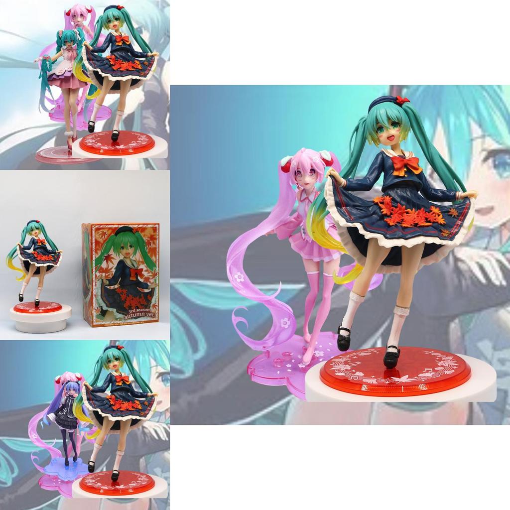 Taito 20cm Pvc Hatsune Miku Maple Leaf Ver. Anime Figure Model