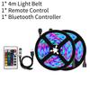 Multicolored Led Strip Light Set With Bluetooth 5050 Rgb Remote Control For Tv Background