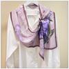 Light Luxury Astrolabe Silk Silk Scarf Spring And Autumn Medium And Long Bow Mulberry Silk Streamer Holiday Gift