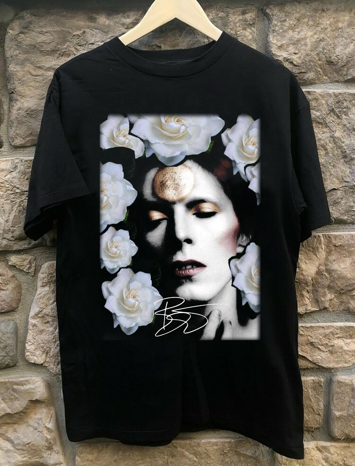 

26 Collection David Bowie Flower Gift For Fan Black S-2345XL Men T-Shirt TMB609 Unisex T-Shirt XXXXL